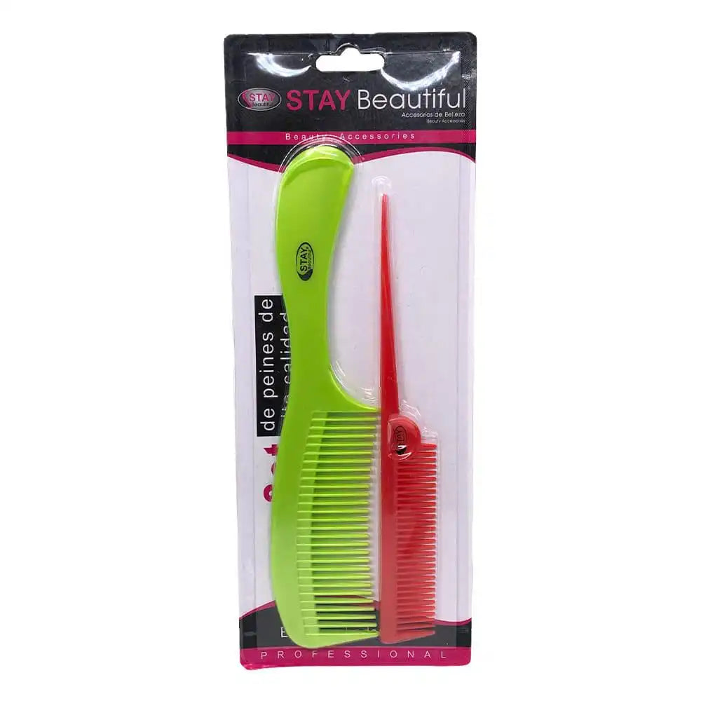 Set de Peinillas Stay Beautiful Para Cabello 2 Piezas - Surtido