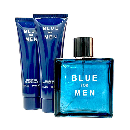Estuche Perfume EBC Blue For Men Caballero 3 Piezas