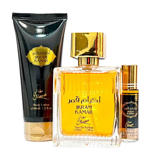 Estuche Perfume Ikram Kamar Caballero 3 Piezas