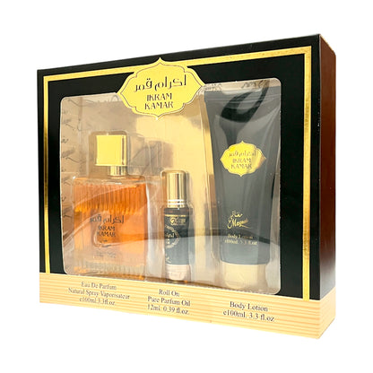 Estuche Perfume Ikram Kamar Caballero 3 Piezas