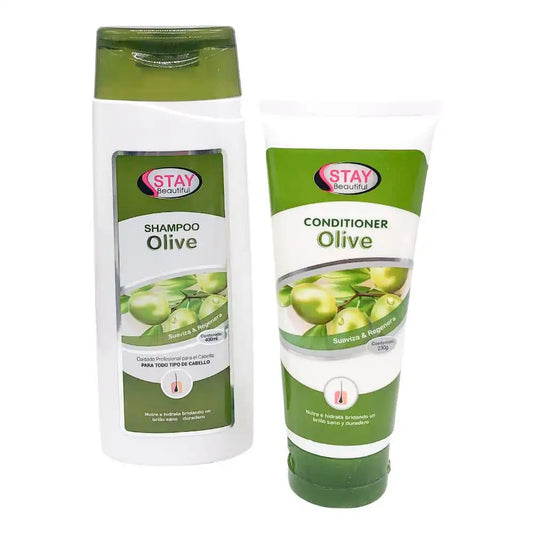 Shampoo y Acondicionador Stay Beautiful Con Oliva