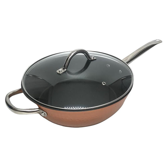 Sartén Hamilton Beach Antiadherente Con Tapa de 11"