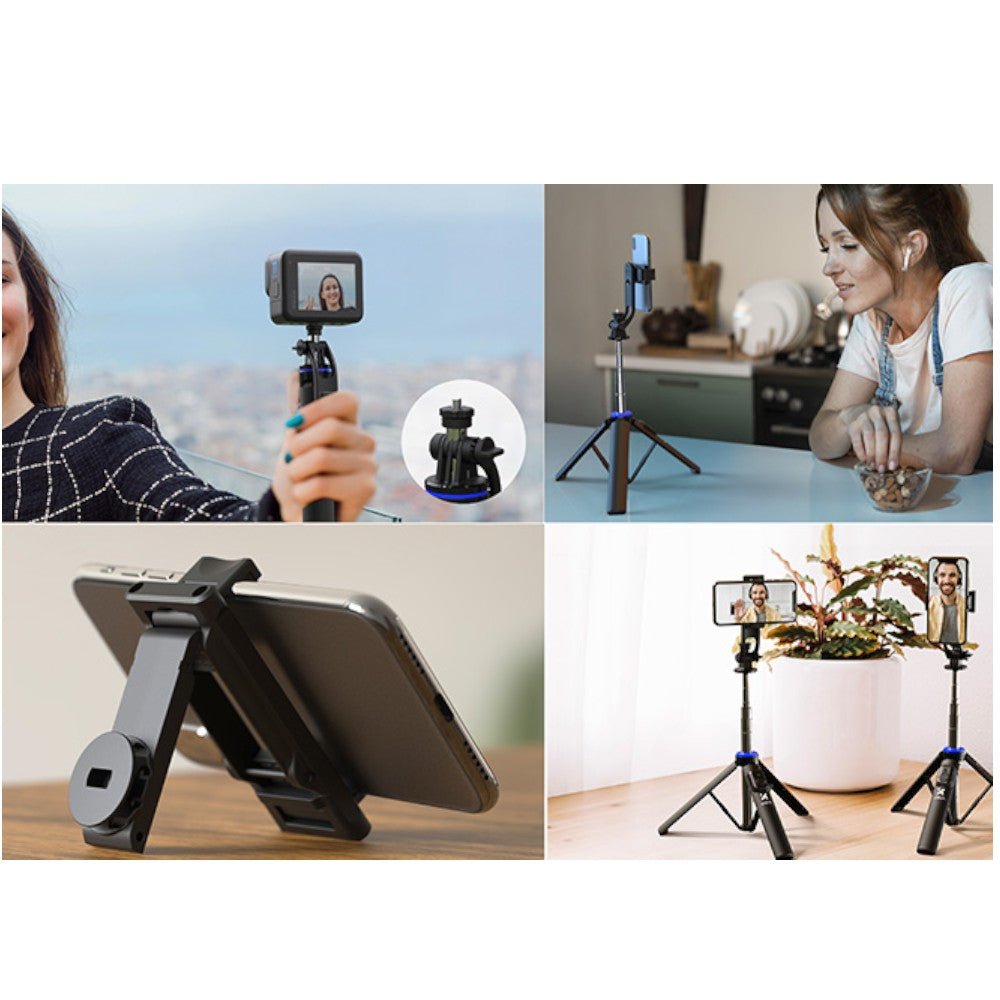 Selfie stick con trípode. Ligero, portátil, compatible con Android y iOS. En el Titán Panamá.