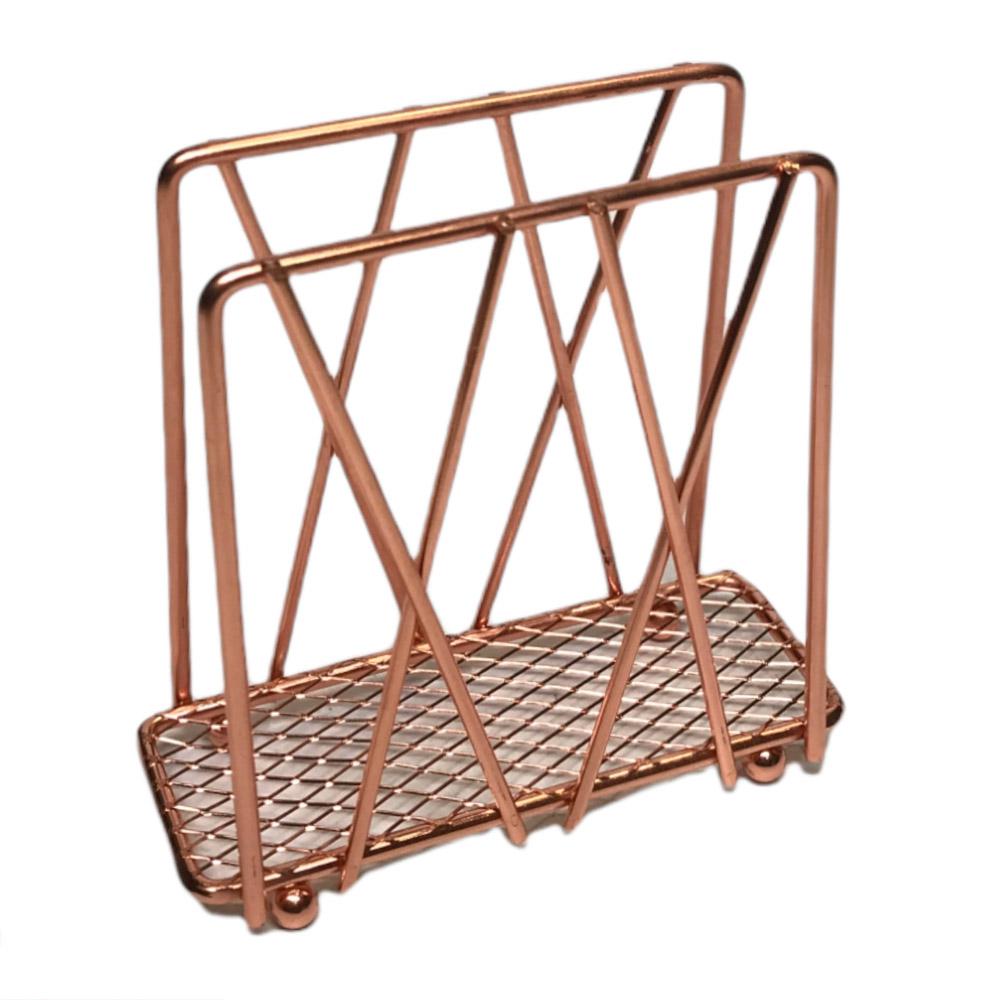 Servilletero Ellle Decor Rose Gold 13 cm x 5.5 cm x 12.5 cm