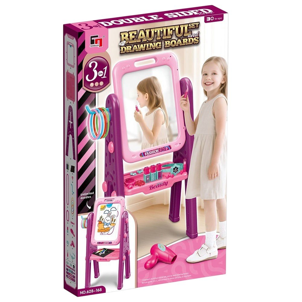 Set De Belleza C/Espejo Y Pizarra De Aprendizaje - Star Toys