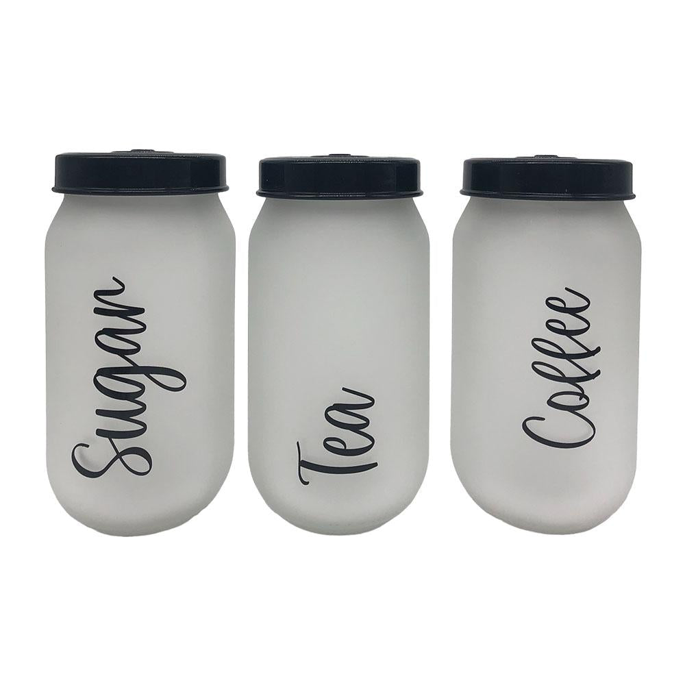 Set de Canister Herevin de Vidrio 3 Piezas