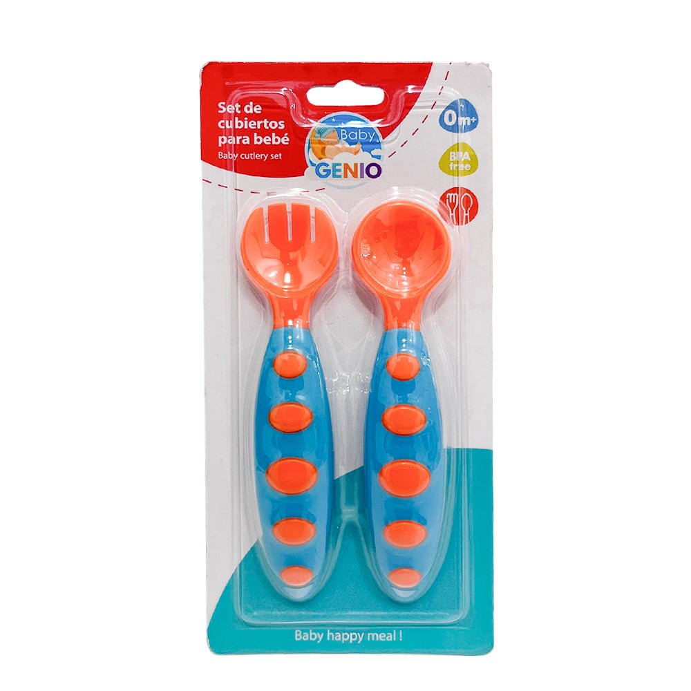 Set de Cubiertos Para Bebé Genio Baby / 2 Piezas / Surtido - Genio Baby - Titan.com.pa - 7593990032104