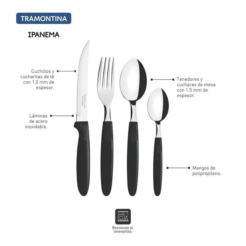 Set De Cubiertos Tramontina De 24 Piezas - Tramontina - Titan.com.pa - 7891112203693