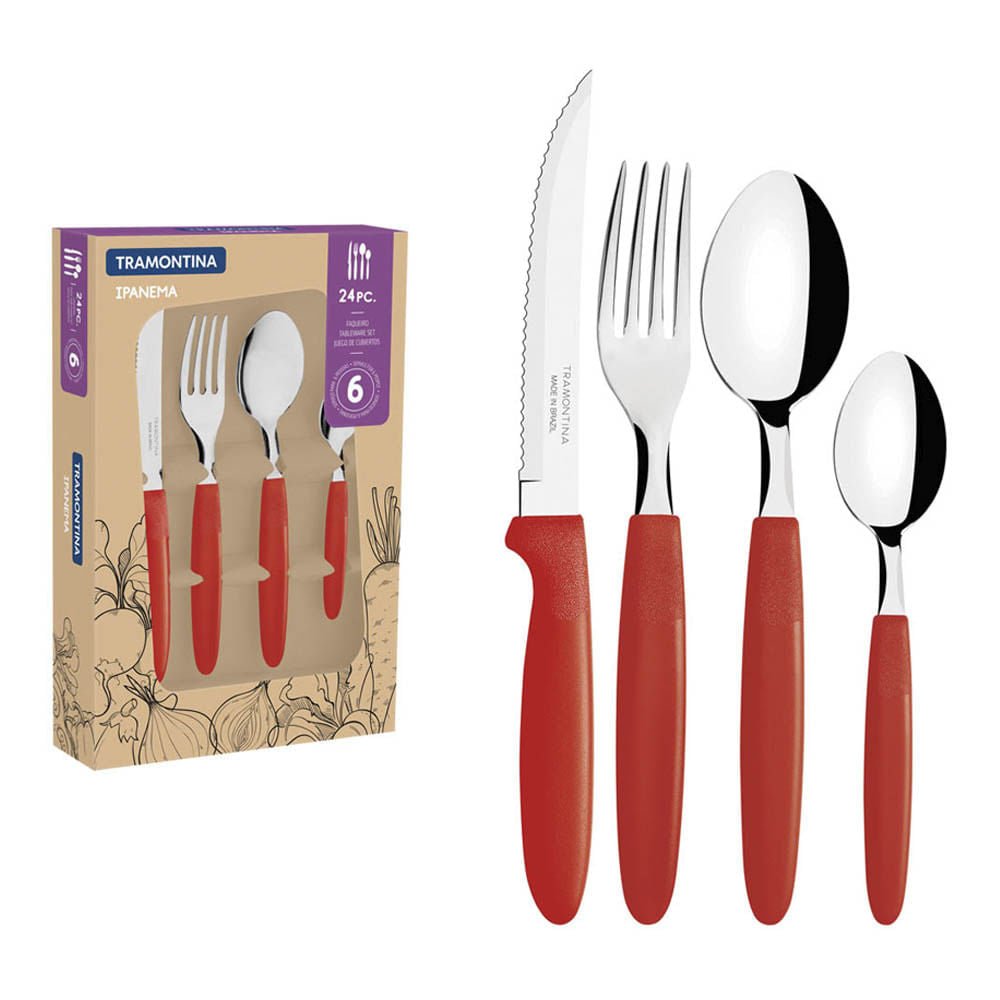 Set De Cubiertos Tramontina De 24 Piezas
