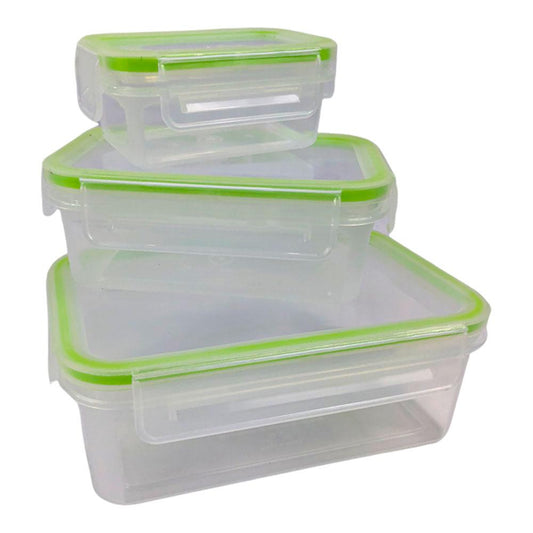 Set de Envases Click and Lock Para Almacenaje con Tapa 6 Piezas