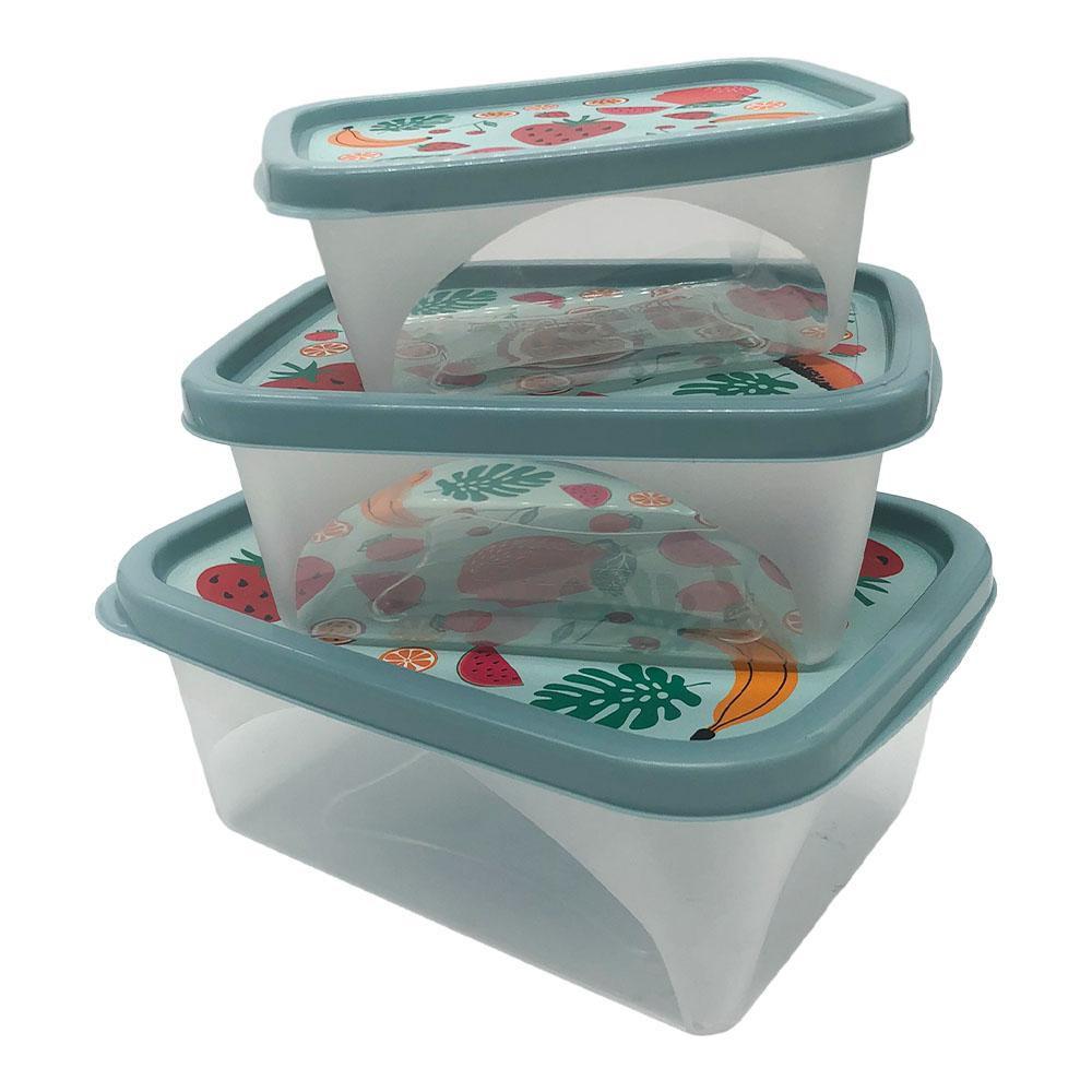 Set de Envases Plásticos Jaguar Utilidades 3 Piezas