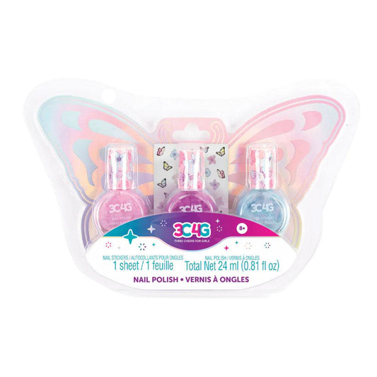 Set de Esmaltes Para Uñas 3C4G de Mariposa