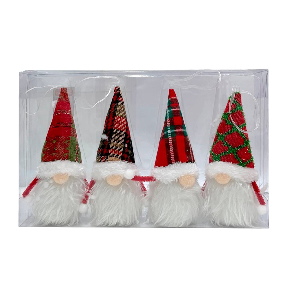 Set De Gnomos 15 CM  / Luces LED / 4 Piezas - Christmas Elegance