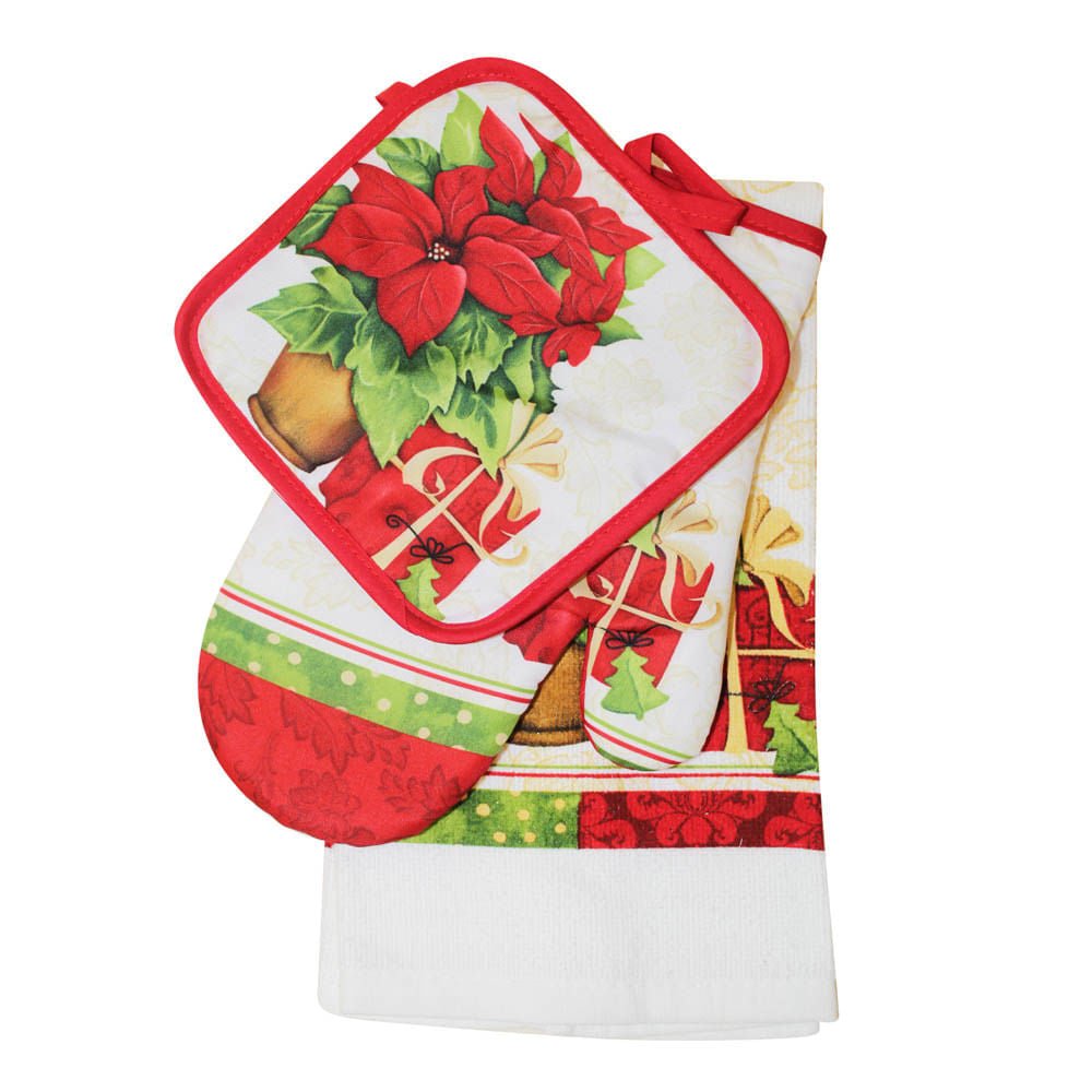 Set de Guante y Limpion de Navidad Miró Christmas 3 Piezas