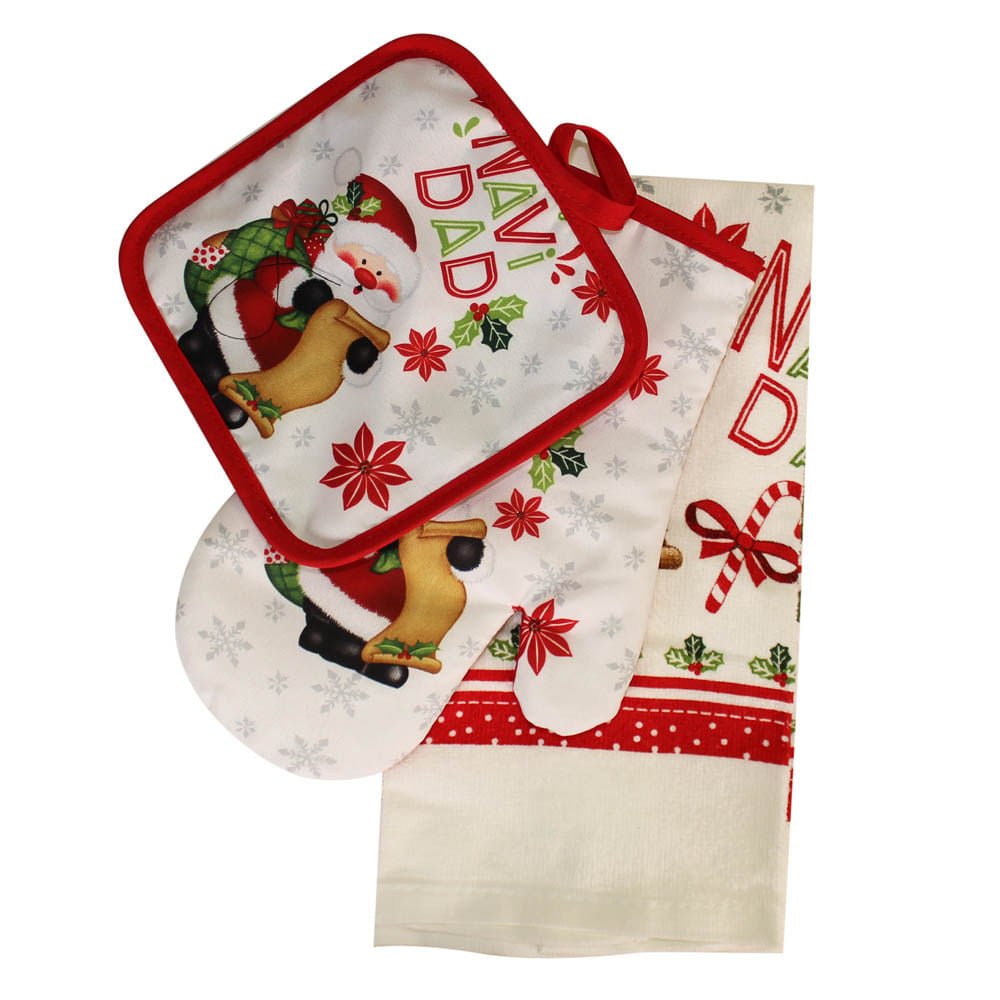 Set de Guante y Limpion de Navidad Miró Christmas 3 Piezas