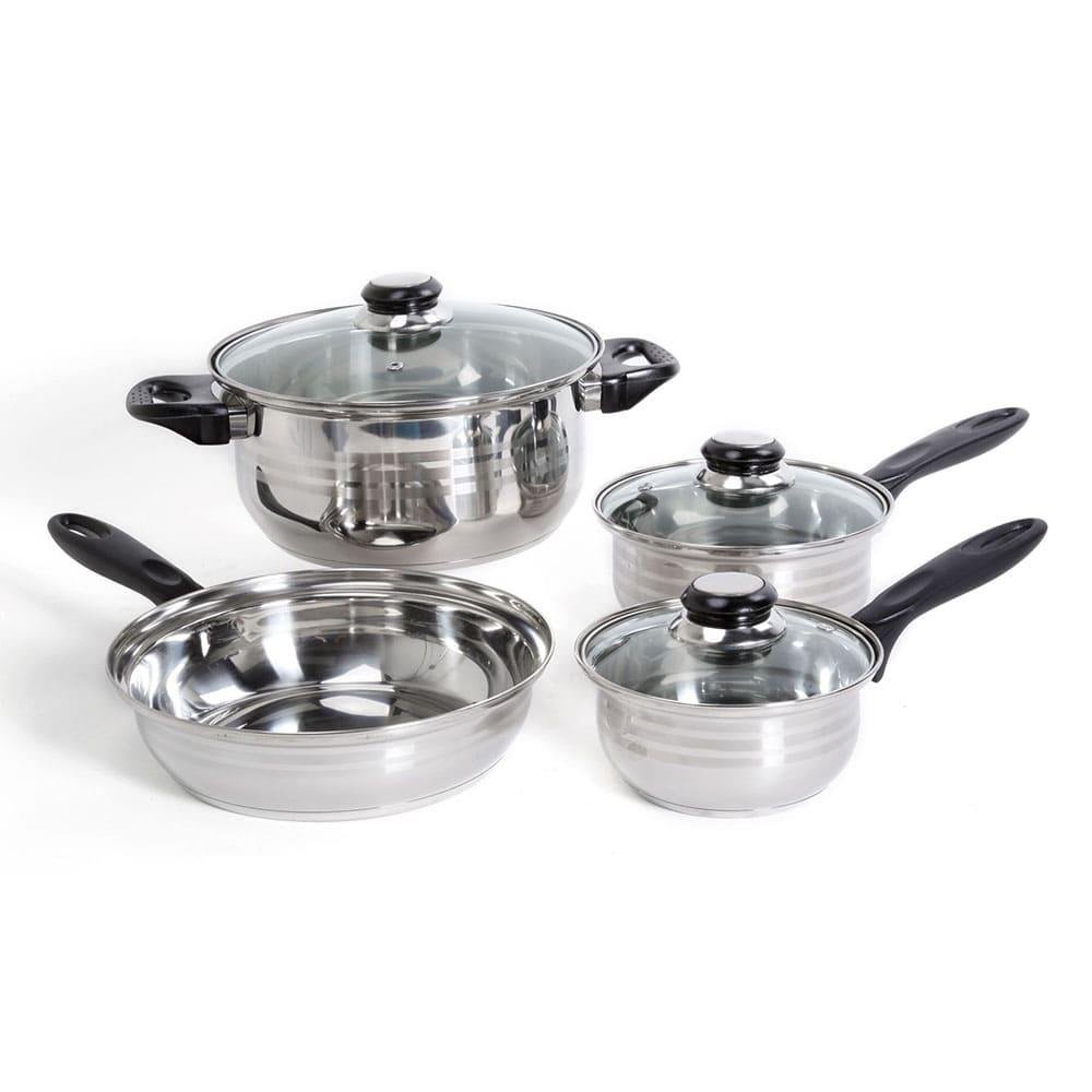 Set de Ollas Gibson Lybra de Aluminio 7 Piezas