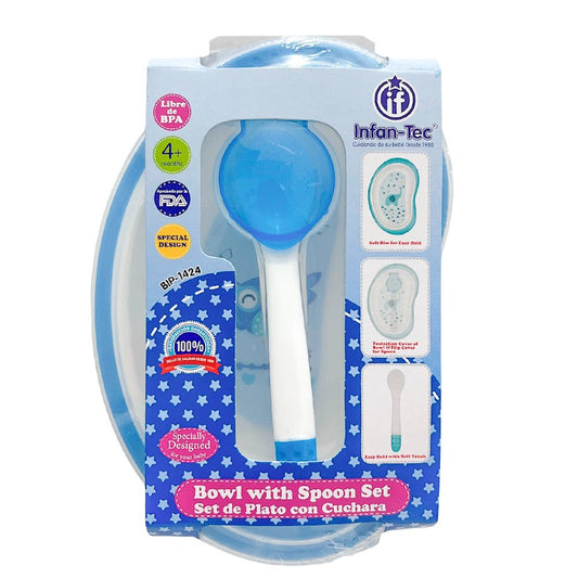Set de Plato Con Cuchara Infan-Tec Para Bebé / Surtido - Infan-Tec - Titan.com.pa - 7453079489727