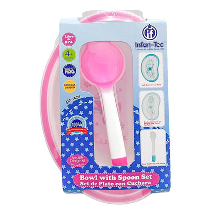 Set de Plato Con Cuchara Infan-Tec Para Bebé / Surtido - Infan-Tec - Titan.com.pa - 7453079489727