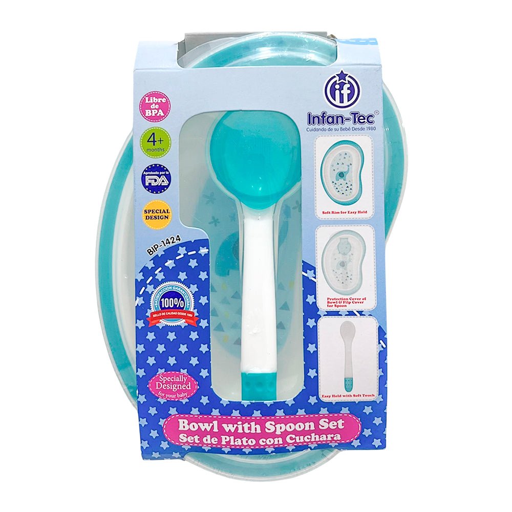 Set de Plato Con Cuchara Infan-Tec Para Bebé / Surtido - Infan-Tec - Titan.com.pa - 7453079489727