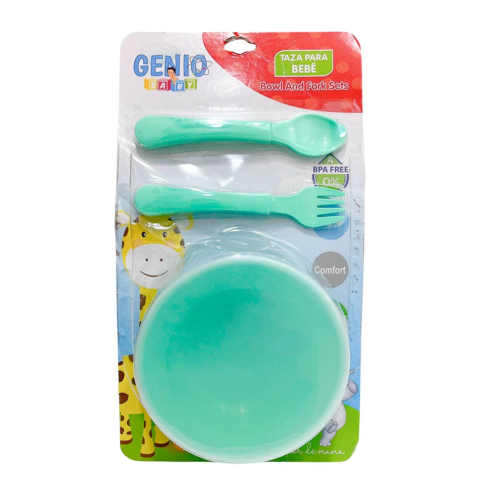 Set de Platos y Cubiertos Genio Baby / 3 Piezas Para Bebé / Surtido - Genio Baby - Titan.com.pa - 6920180025461