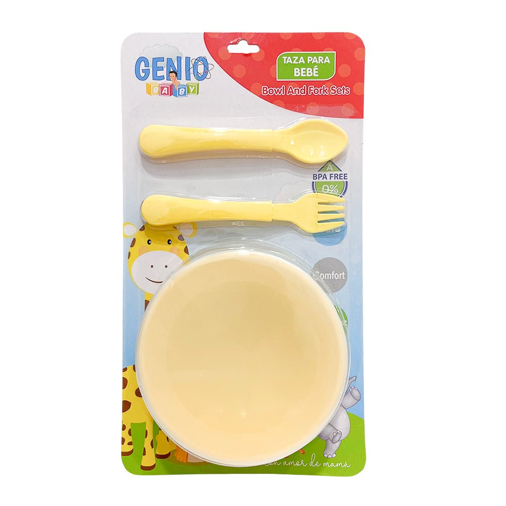 Set de Platos y Cubiertos Genio Baby / 3 Piezas Para Bebé / Surtido - Genio Baby - Titan.com.pa - 6920180025461