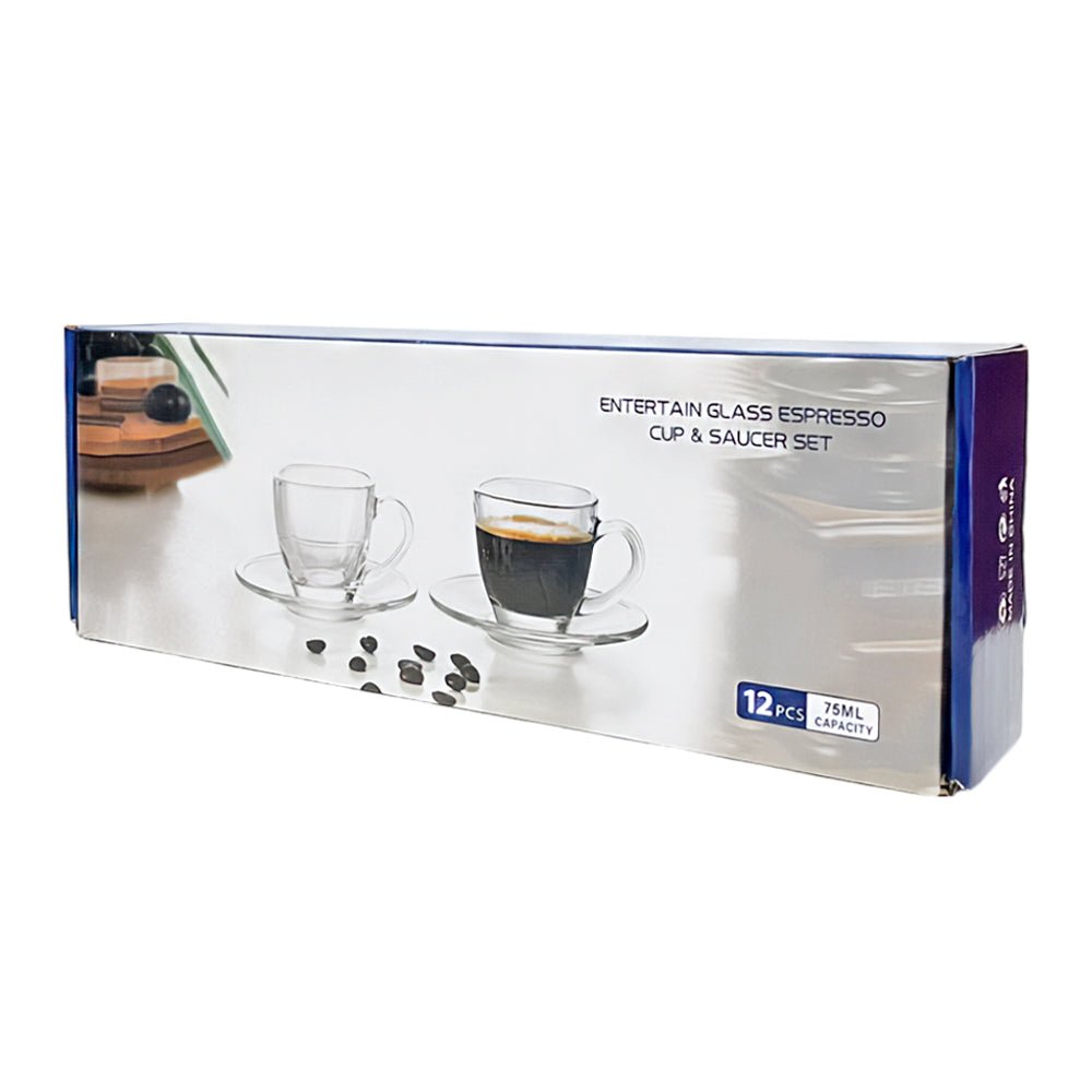 Set De Taza C/Plato Espresso De Vidrio 12 Piezas - Home Elengace - Titan.com.pa - 2100000145072