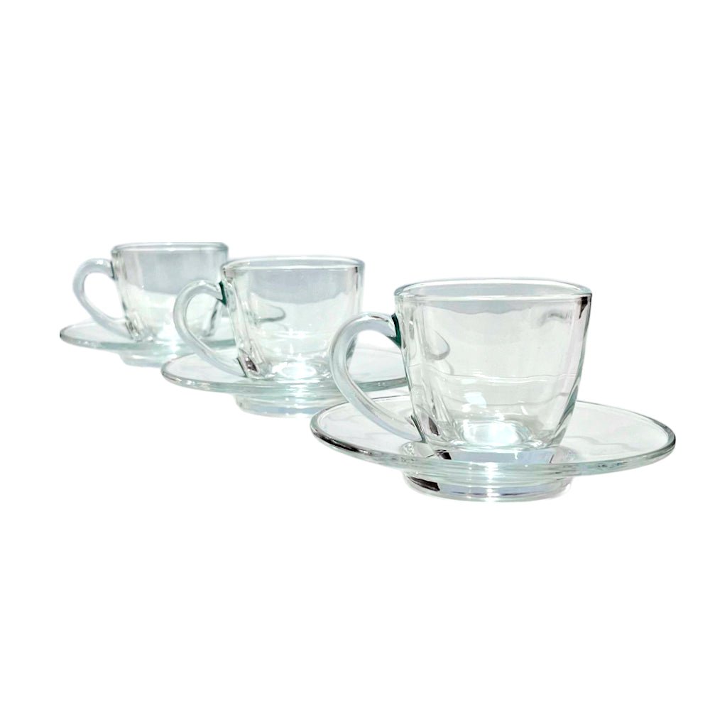 Set De Taza C/Plato Espresso De Vidrio 12 Piezas - Home Elengace - Titan.com.pa - 2100000145072