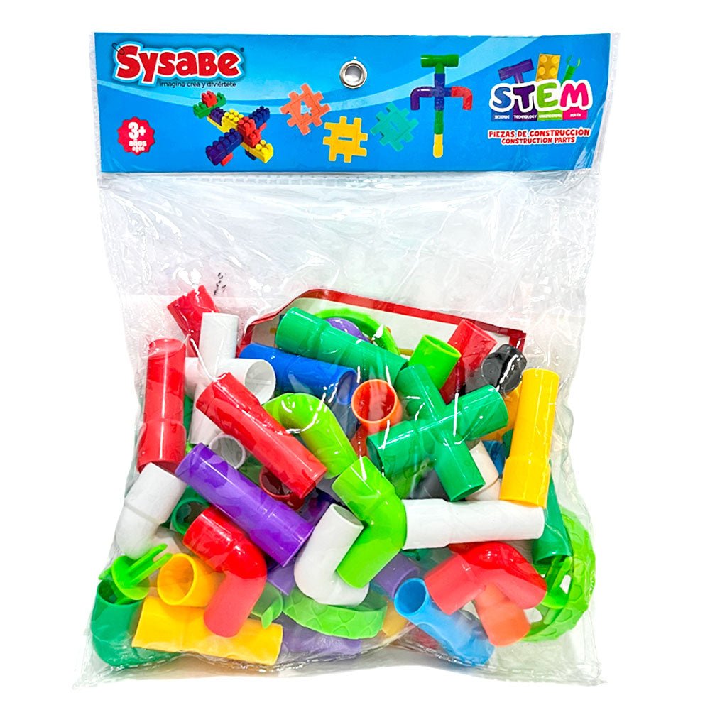 Set Didáctico de Construcción Sysabe - Tubos y Conectores Creativos - Sysabe - Titan.com.pa - 7591213034065
