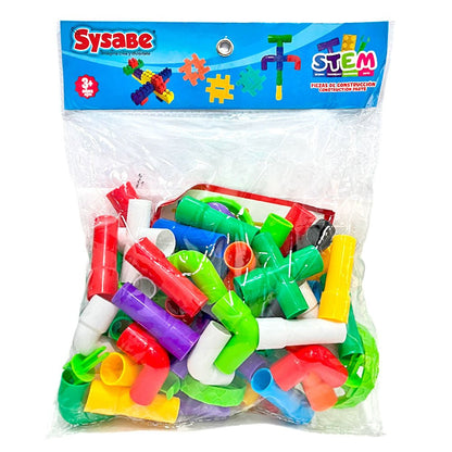 Set Didáctico de Construcción Sysabe - Tubos y Conectores Creativos - Sysabe - Titan.com.pa - 7591213034065