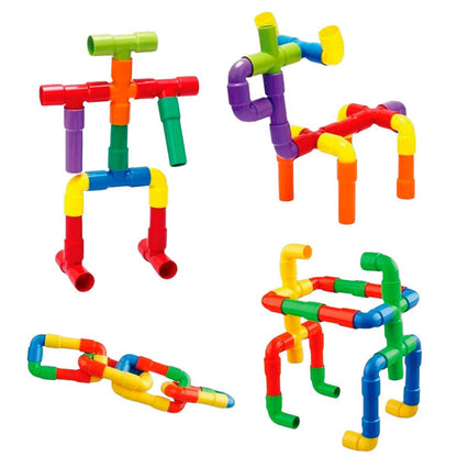 Set Didáctico de Construcción Sysabe - Tubos y Conectores Creativos - Sysabe - Titan.com.pa - 7591213034065