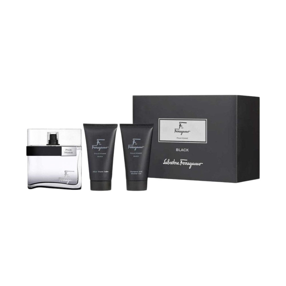 Set Ferragamo Black EDT For Men / 100ML / 3 Piezas - Salvatore Ferragamo - Titan.com.pa - 8052464894680