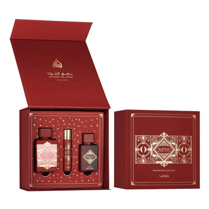 Set Perfume Lattafa Badee Al Oud EDP 3 Piezas - Unisex - Lat-Lattafa - Titan.com.pa - 6290362349358