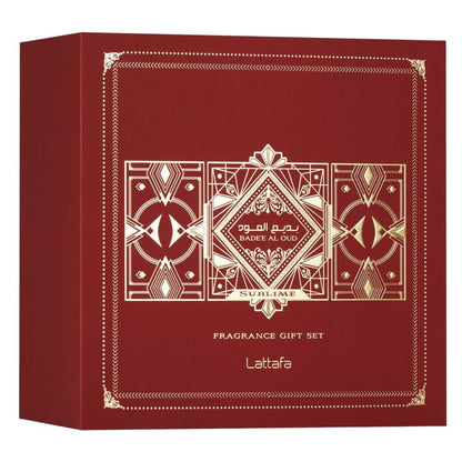 Set Perfume Lattafa Badee Al Oud EDP 3 Piezas - Unisex - Lat-Lattafa - Titan.com.pa - 6290362349358