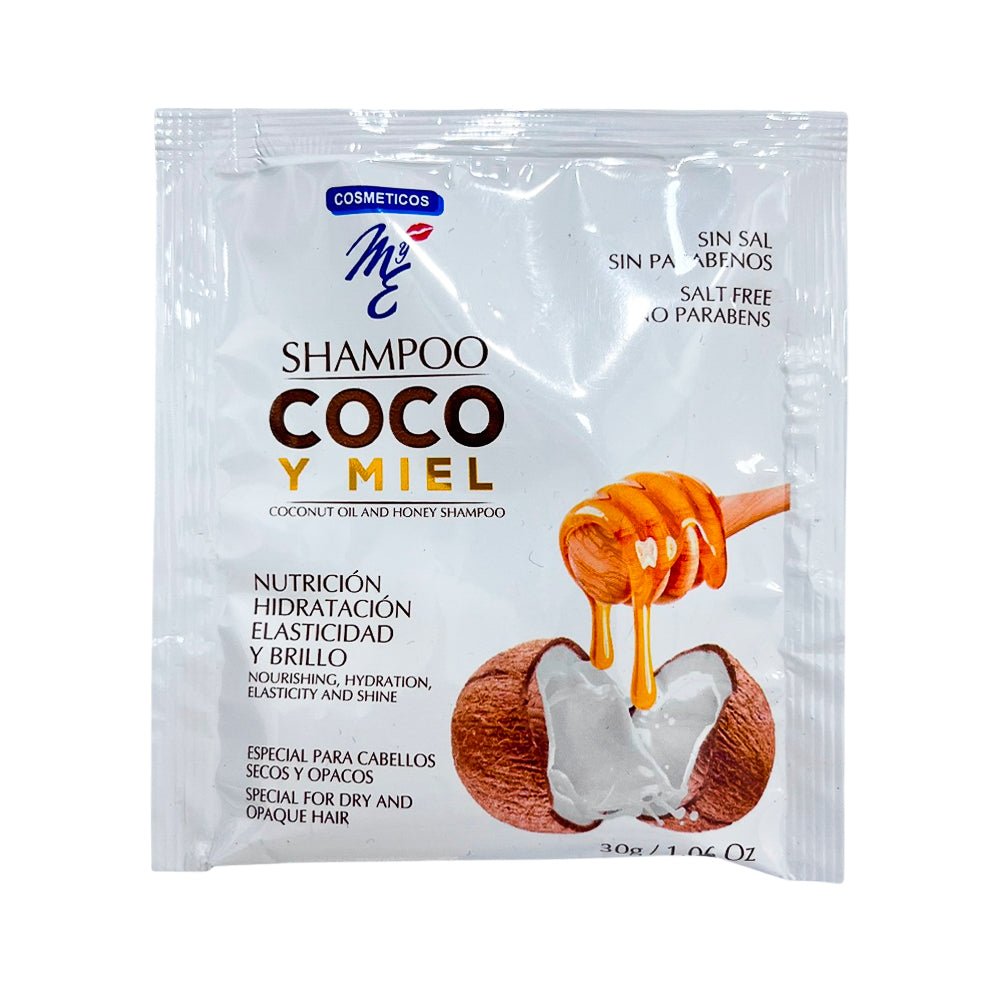 Shampoo Coco Y Miel 30 G - Cosmeticos MYE - Zande - Titan.com.pa - 7707197601654