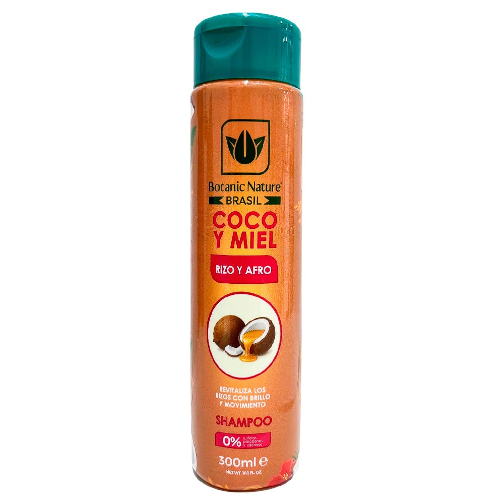 Shampoo Coco Y Miel Para Rizo Y Afro Botanic Nature 300 ML - Botanic Nature - Titan.com.pa - 7893694205744