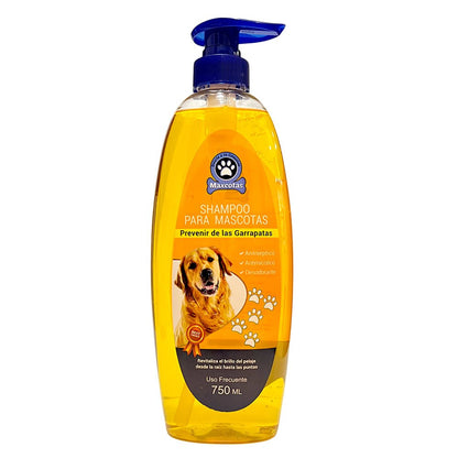 Shampoo Para Mascotas Previene Pulgas Y Garrapatas 750 mL - Maxcotas - Titan.com.pa - 7593990085681