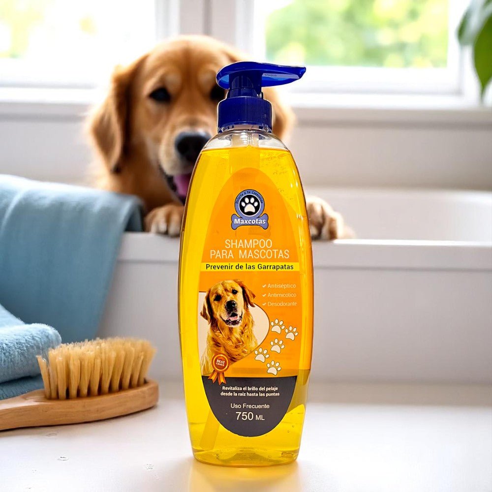 Shampoo Para Mascotas Previene Pulgas Y Garrapatas 750 mL - Maxcotas - Titan.com.pa - 7593990085681