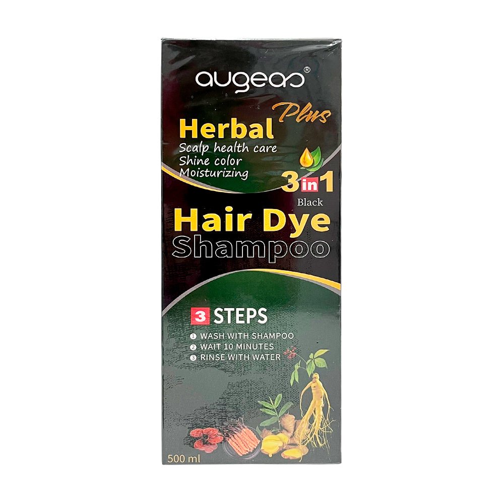 Shampoo Tinte Augeas Herbal Plus Negro 500 ML - Augeas - Titan.com.pa - 6938270103289