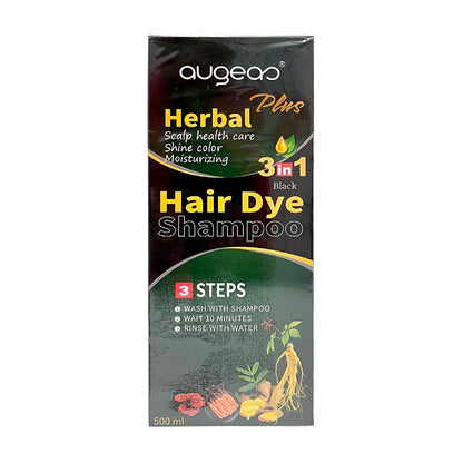 Shampoo Tinte Augeas Herbal Plus Negro 500 ML - Augeas - Titan.com.pa - 6938270103289