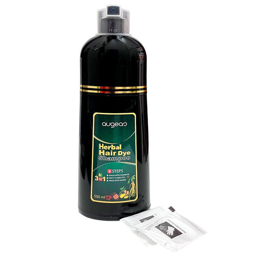 Shampoo Tinte Augeas Herbal Plus Negro 500 ML - Augeas - Titan.com.pa - 6938270103289