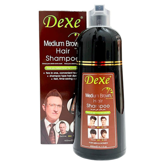 Shampoo Tinte Para Cabello Marrón Medio Dexe 400 ML - Dexe - Titan.com.pa - 799439307407