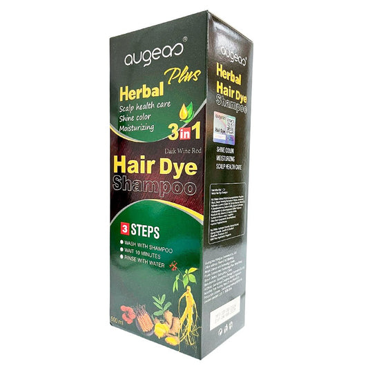 Shampoo Tinte Para Cabello Rojo Vino Oscuro Augeas 500 ML - Augeas - Titan.com.pa - 6938270111185