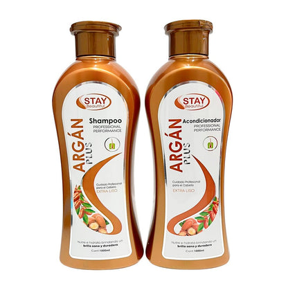 Shampoo y Acondicionador Stay Beautiful con Aceite de Argan 1000 ml - Stay Beautiful - Titan.com.pa - 1617024000023