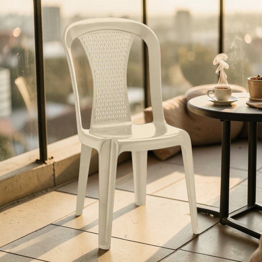 Silla de Plástico / Rimax Reciclado / Samba / Beige / Sin Brazos - Titán Panamá - Titan.com.pa - 7705152118575