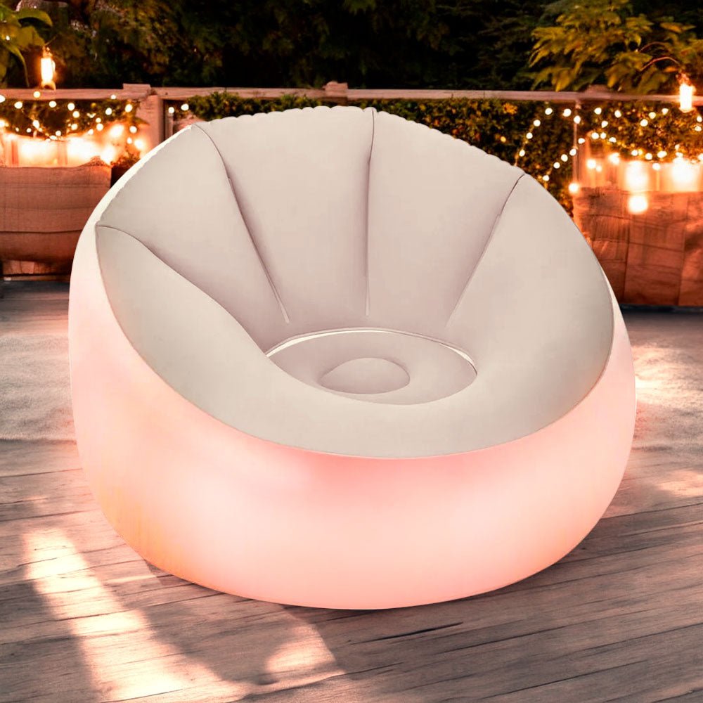 Silla Inflable Bestway Con Luces Led 40" x 38" x 28" - Best Way - Titan.com.pa - 6942138970692