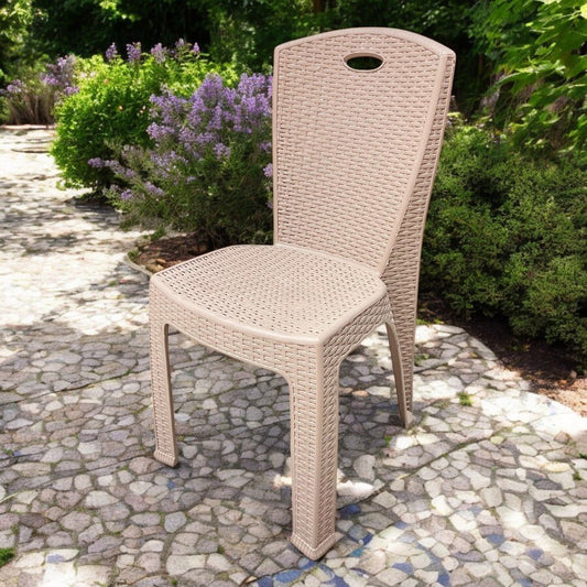 Silla Plástica Paris S/Brazos Cappuccino - Star Plastik - Titan.com.pa - 850063869119