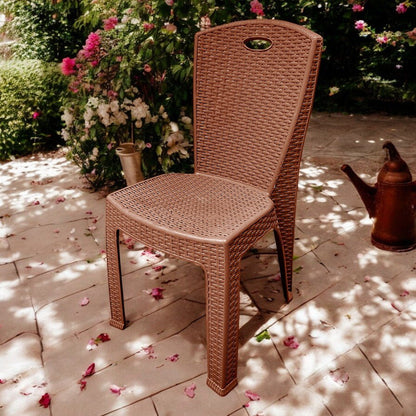 Silla plástica Paris / Sin brazos / Chocolate - Star Plastik - Titan.com.pa - 850048573093