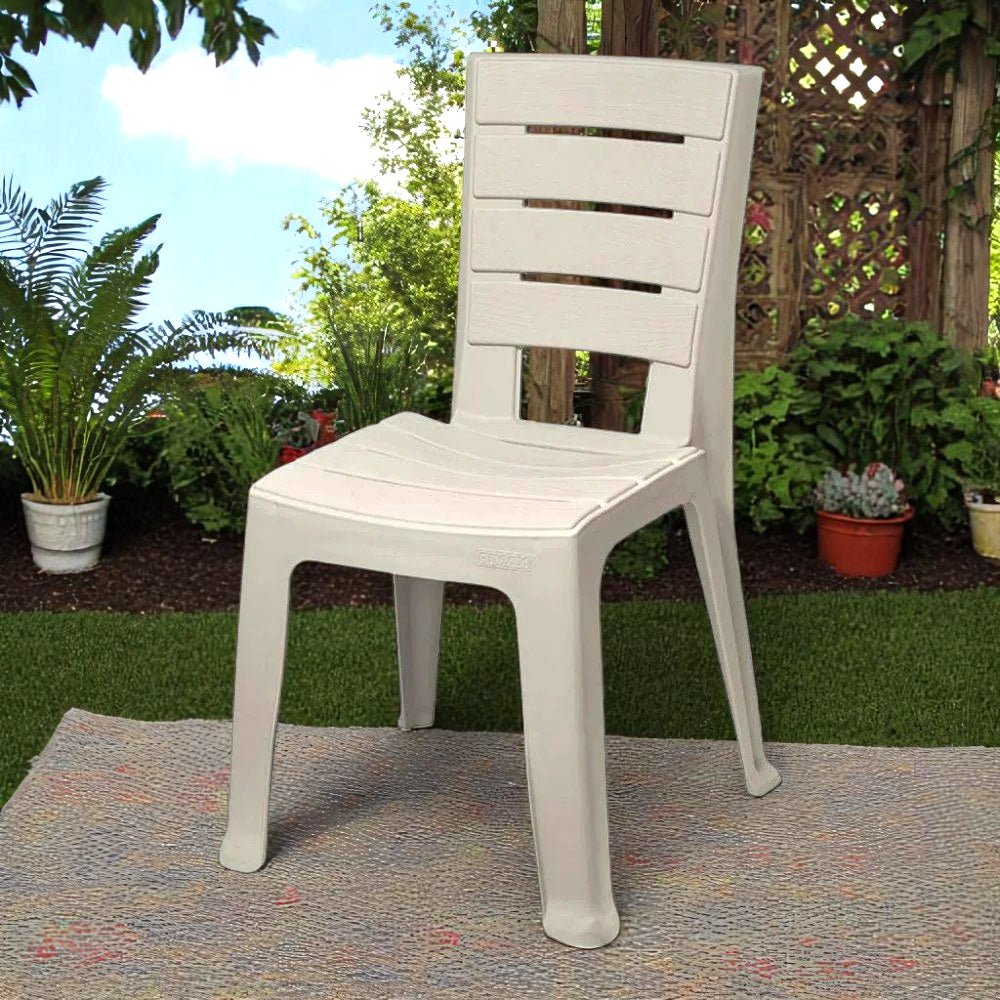 Silla Plástica / Rimax / Barú / Sin Brazos / Blanco - Titán Panamá - Titan.com.pa - 7705152129663