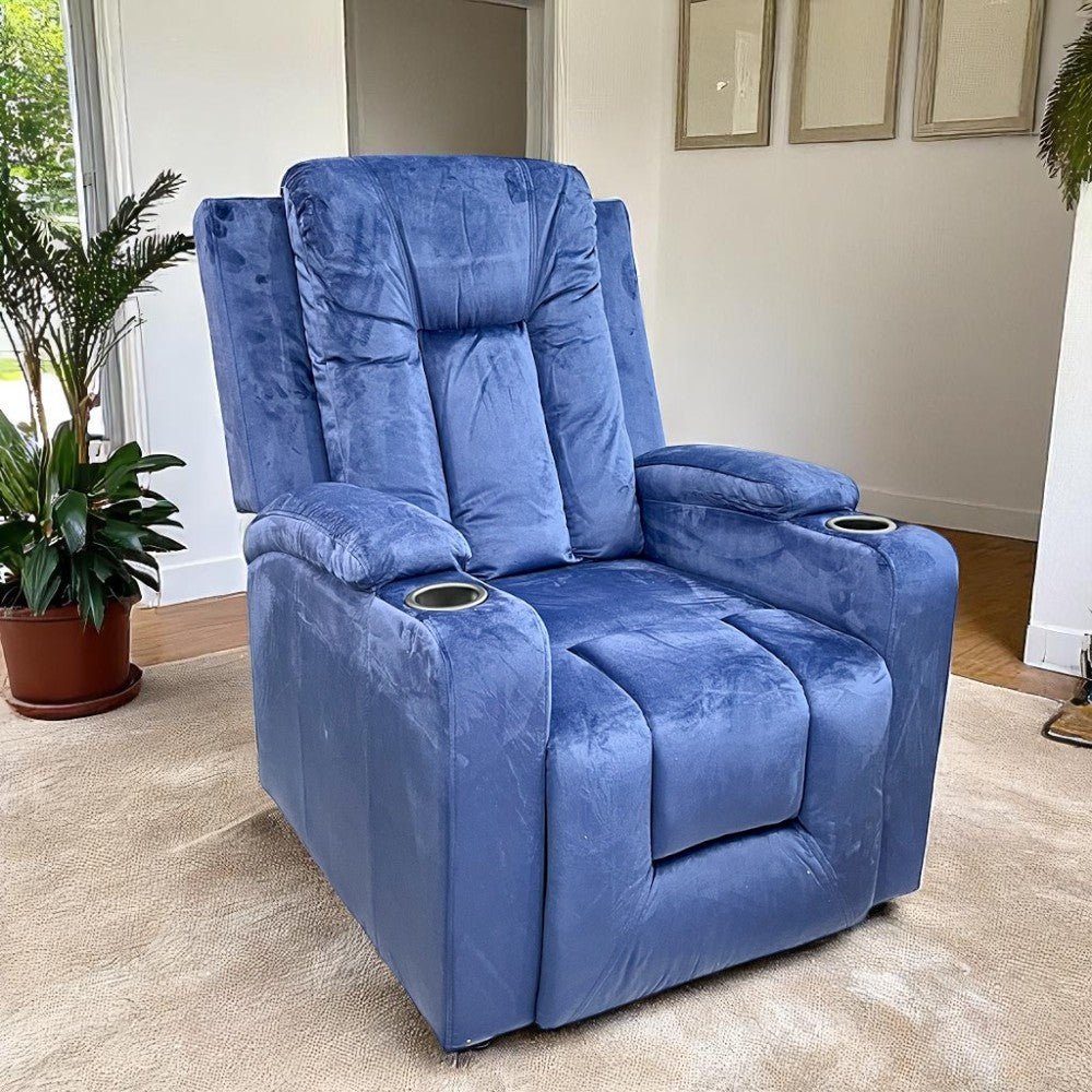 Sillón Reclinable Beneli Home 77.5 X 77 X 95 CM Azul - Beneli Home - Titan.com.pa - 7453129410404
