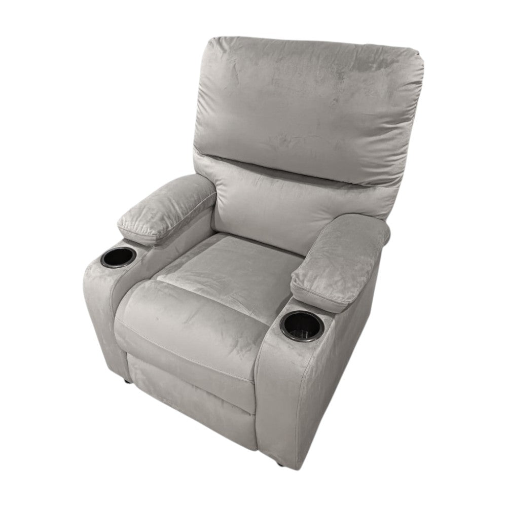 Sillón Reclinable Elements Furniture Tela L - Gris - Elements Furniture - Titan.com.pa - 2100000561957